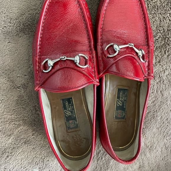 Gucci men red shoes